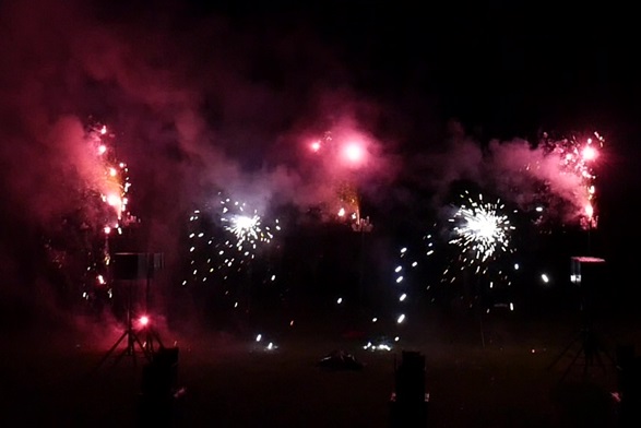 Geburtstagsfeuerwerk in Rodenbach bei Hanau