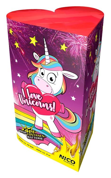Feuerwerksfontäne Nico I Love Unicorns