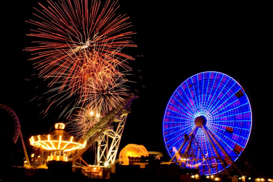 Feuerwerk Volksfest / Stadtfest