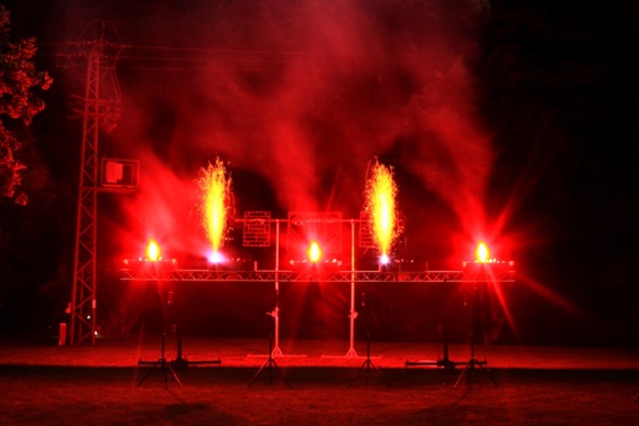 Feuerwerk zu einer Hochzeit in der Nähe von Frankfurt