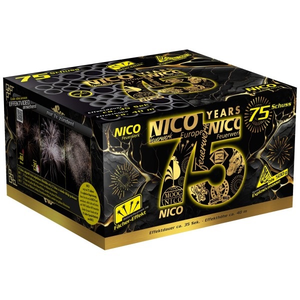 Feuerwerksbatterie Nico 75 Jahre