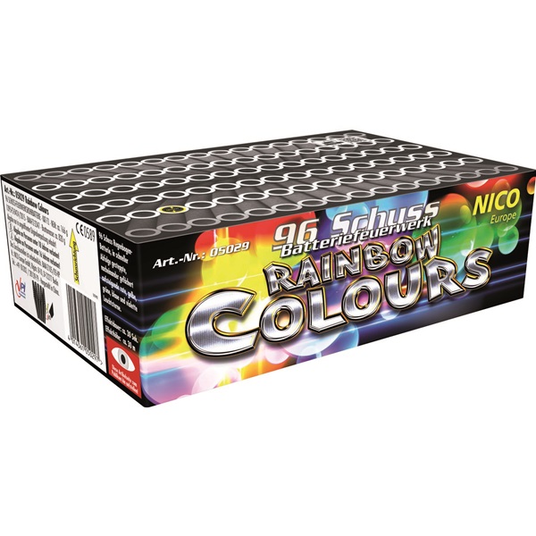 Feuerwerksbatteie Nico Rainbow Colours