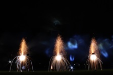 Bodenfeuerwerk in Bad Homburg