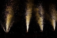 Hochzeitsfeuerwerk in der Klassikstadt in Frankfurt