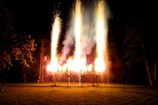 Feuerwerk zu einer Hochzeit in der Nähe von Frankfurt