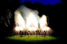 Feuerwerk zu einer Hochzeit in der Nähe von Frankfurt