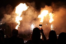 Feuerwerk zu einer Hochzeit in Butzbach