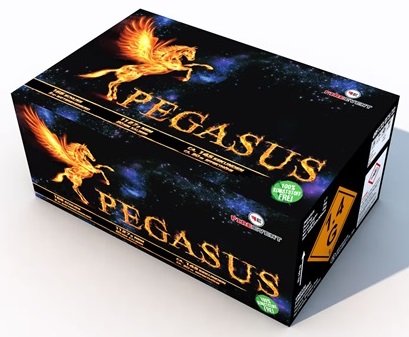 Verbundfeuerwerk Pegasus, Silvesterfeuerwerk, Feuerwerk, Silvester, Feuerwerkerei Schwab, Frankfurt Verbundfeuerwerk Pegasus