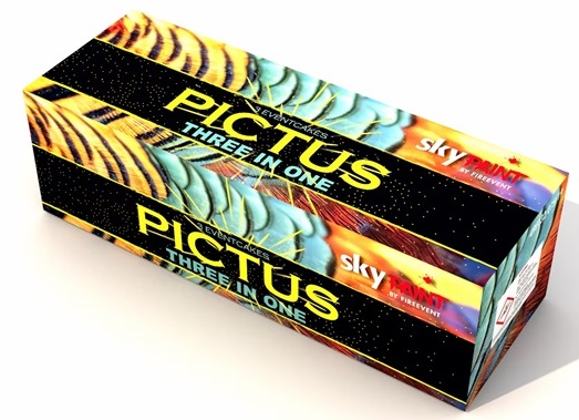 Verbundfeuerwerk Pictus, Silvesterfeuerwerk, Feuerwerk, Silvester, Feuerwerkerei Schwab, Frankfurt Verbundfeuerwerk Pictus